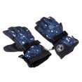 thumbnail image 1 of Guantes de Esquí Impermeable para Escalada Alpinismo Motociclismo Senderismo Acampada Nieve Invierno para Mujer Flor de azul s Macarena Guantes de nieve para esquí, 1 of 8