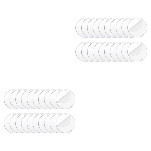 Injueey Disco acrílico transparente para artistas, suministros de discos acrílicos para artistas, fácil para arte, 7,6 cm2 mm/20 piezas, 10 10cm * 2mm/20 piezas 2Conjunto