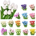thumbnail image 6 of Fairnull 5Pcs Artificial Tulips Lifelike Realistic Plastic Faux Silk Floral Simulation for Home, 6 of 9