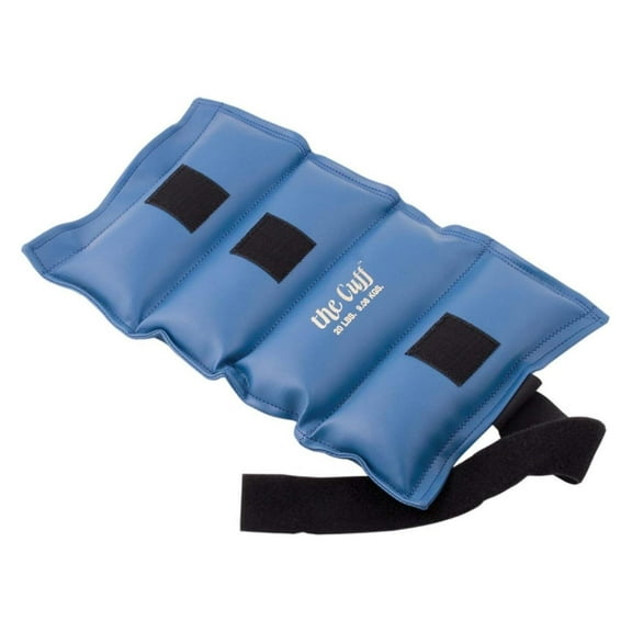 Deluxe-Cuff Weight, Blue, 20 Pound – Adjustable Wrist and Ankle Weights for Strength Training and Rehabilitation