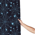 thumbnail image 3 of Shower Curtain, halloween blue spiderweb cobweb Waterproof Fabric Plastic Shower Curtain, Drying Fast Bathroom Curtain with 9 Buttonholes, Ruffle Shower Curtain 60x72in, 3 of 8