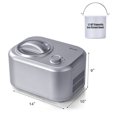 thumbnail image 2 of Costway Ice Cream Maker 1.1 QT Automatic Frozen Dessert Machine w/ Spoon Silver, 2 of 10
