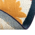 thumbnail image 7 of Unique Loom Belize Outdoor Collection Area Rug - Turneffe (5' 3" Round White/Rust Red), 7 of 7