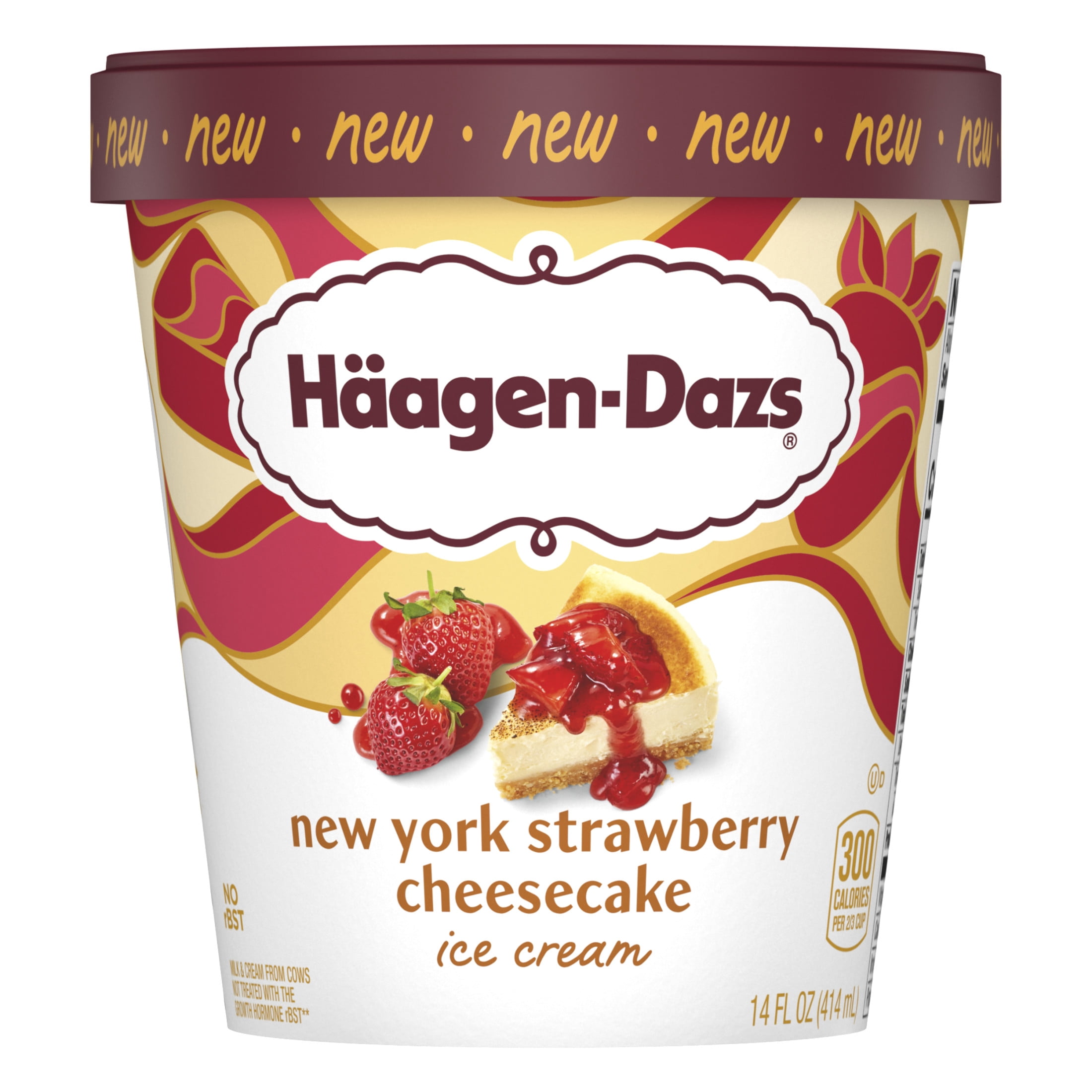 Haagen-Dazs New York Strawberry Cheesecake Ice Cream, 14oz