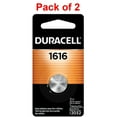 thumbnail image 2 of Duracell 1616 3V Lithium Coin Battery with Long-Lasting Power & Triple Corrosion Protection - for Medical and Fitness Devices, Cameras, Glucometers, Calculators, Watches & Car Remotes - Pack of 2, 2 of 7