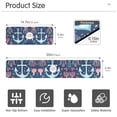thumbnail image 3 of Yayeee Faucet Mat for Kitchen Sink 14.7" Diatomite Long Splash Guard Pad, Light Blue Anchor, 3 of 7