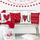 thumbnail image 5 of Baicccf Fundas de almohada para el día de San Valentín, 18 x 18, juego de 4 cojines decorativos con forma de corazón de amor, fundas de cojines decorativas para el día de San Valen, 5 of 5