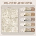 thumbnail image 5 of Roxstand Washable Rugs 6x9, Abstract Distressed Area Rugs for Living Room, Non Slip Accent Bedroom Rug (6'x9', Beige), 5 of 11