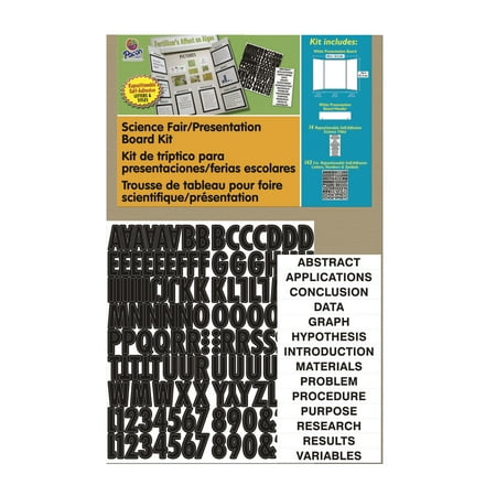 pacon presentation board project kit with self adhesive letters