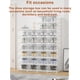 thumbnail image 4 of Matsuzay 6 unids/set cajas de almacenamiento de zapatos apilables de gran capacidad transparente organizador de artículos diversos organización sala de Almacenamiento y organización del hogar Matsuzay HA065600-00, 4 of 6