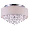 thumbnail image 1 of 4 Abat-Jour Tambour Lumineux avec Finition Chromée, 1 of 2