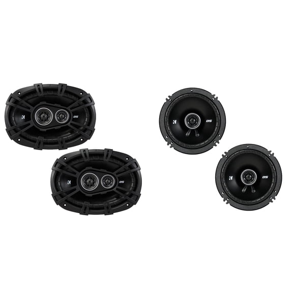 Kicker DSC 6x9" & 6.5" Coaxial Speaker Upgrade Bundle
