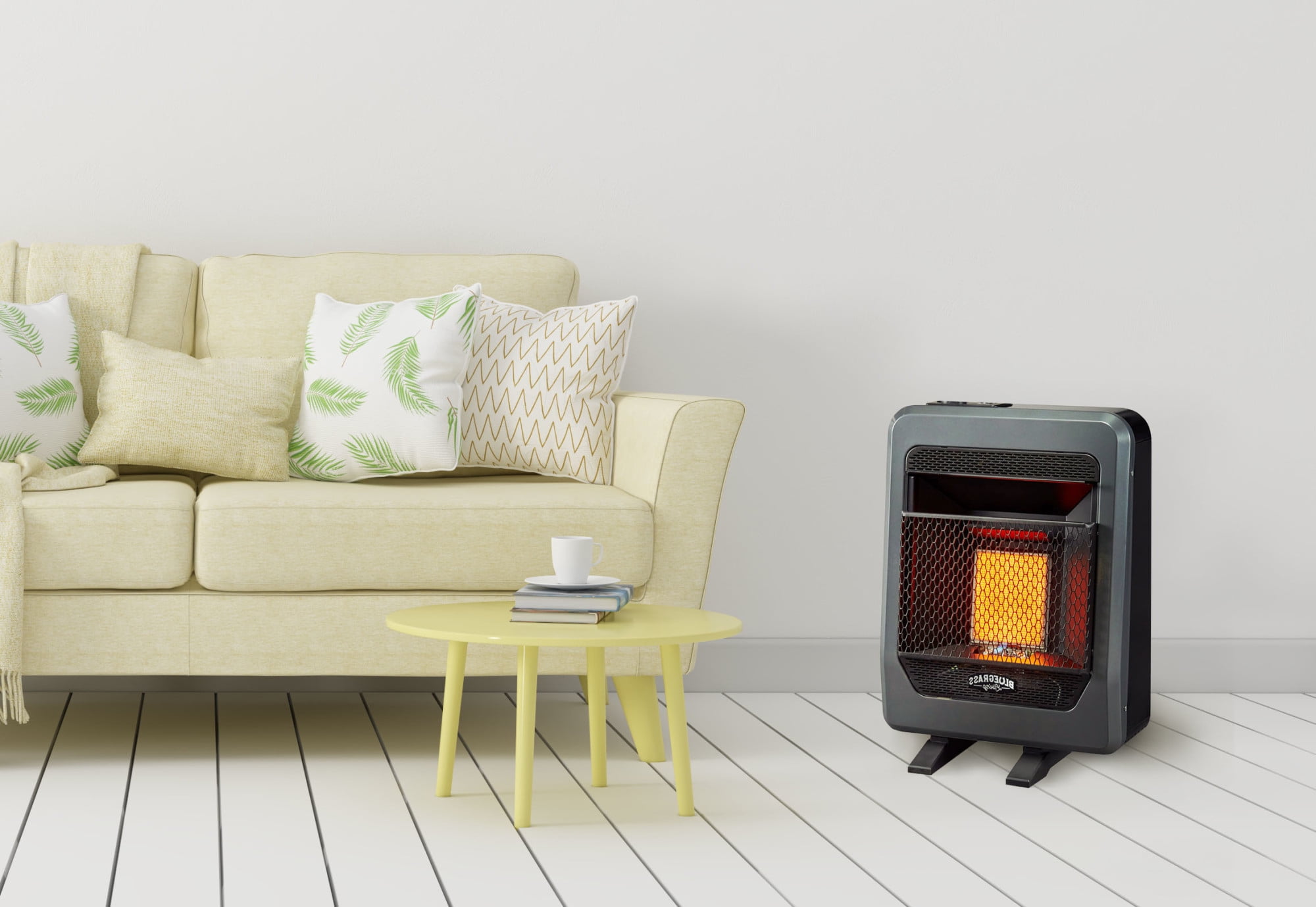 Bluegrass Living B10tnir-B 10,000 BTU Natural Gas Infrared Space Heater -  Black - Walmart.com