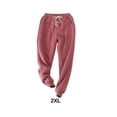thumbnail image 3 of Pantalones de invierno Minnieouse para mujer Vino rojo XL, 3 of 6