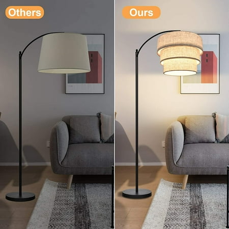 Lamp Shades For Floor Lamps Pendant Lighting And Chandelier Replacement 3 Tier Drum Fabric Lampshade With Natural Linen Handcrafted Clip On Bulb Shade Brown Canada Lamp Shades For Floor Lamps Pendant, Can Ceiling Lamp Shades Be Used For Floor Lamps
