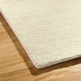 thumbnail image 4 of TOWN & COUNTRY LUXE Rita Ribbed Textured Hand Tufted 100% Wool Area Rug, Taupe/Ivory, 6"x9", 4 of 10