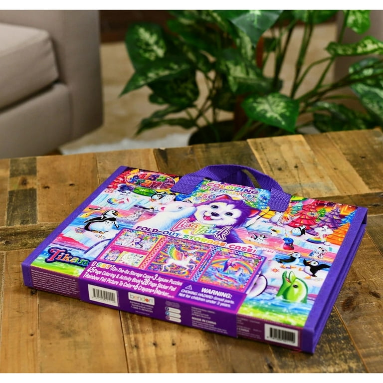 Lisa Frank Coloring and Activity Tri-Fold Storage Case - Walmart.com
