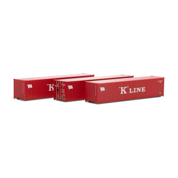 Athearn N 40' Corrugated Low-Cube ContainerK Line # 2 3 ATH17393 N Vehicles
