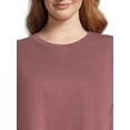 thumbnail image 4 of Terra & Sky Women's Plus High-Low French Terrycloth Sweatshirt, 4 of 5