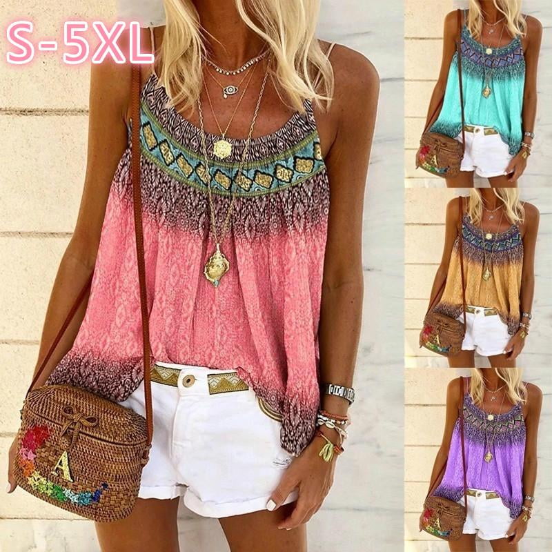 Caelo Women S Fashion Summer Casual Loose Positioning Printed Camisole Sleeveless Top Elegant Size Tops S 5xl Walmart Com Walmart Com Caelo Women S Fashion Summer Casual Loose Positioning Printed Camisole Sleeveless Top Elegant Size Tops S 5xl Walmart Com Walmart Com