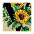 thumbnail image 4 of Acheng Sunflowers Leaves Square Tablecloth Outdoor Fitted 100% Polyester Fiber 52*52, 4 of 8