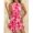 Hot Pink, variant on Hot Pink Clasi Halter Tie Waist A-Line Dress, Suitable For Vacation