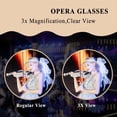 thumbnail image 4 of Lunettes Jumelles 3X25 Compactes avec Poignée Réglable Lunettes de Théâtre, Mini Jumelles pour Adultes Hommes Femmes en Concert Musical d'Opéra (Noir), 4 of 5