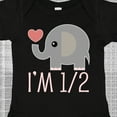 thumbnail image 4 of Inktastic Half Birthday Cute Elephant Girls Baby Bodysuit, 4 of 5