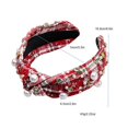 thumbnail image 3 of Festival Headbands for Women Christmas Headband Wide Turban Hair Accessories Christmas Decoration Hair Accessory for Holiday Celebrations, 3 of 4