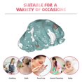 thumbnail image 6 of KLL whiter Snow bear Print Pattern Shower Cap & Bath Cap for Women,Reversible Oversized Waterproof Shower Caps for all Hair Lengths,Elastic Reusable Bathing Hair Cap, 6 of 6