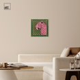 thumbnail image 3 of Rosy Roar Canvas Modern Trendy Art by Art Remedy, Silver Frame, 24" x 24", 3 of 7