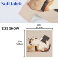 thumbnail image 5 of Napkin Satin Napkin 20*20Inchx1 Kitchen Towel Dinner Plate Towel Decorative Towel Napkin Tea Towel Suitable For Kitchen Table A Cat Eating Chips, 5 of 8