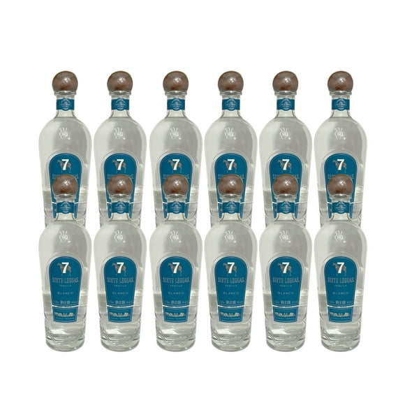Caja de 12 Tequila 7 Leguas Blanco 1 L