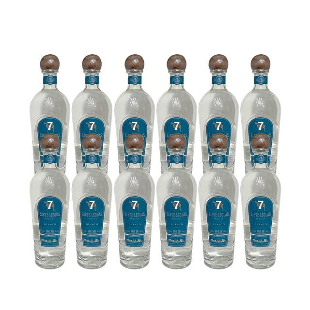 Caja de 12 Tequila 7 Leguas Blanco 1 L