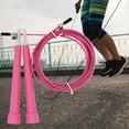 thumbnail image 3 of 1 Set Steel Wire Jump Rope with Ergonomic Handle Weighted Adjustable Fitness Rope Skipping Workout Equipment for Kids Adults, 3 of 7