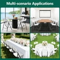 thumbnail image 7 of HOUSNIFLEX 4 Pack Portable Plastic Folding Chair with Back Support, Heavy Duty Steel Frame, Indoor Outdoor for Party Wedding Office Patio, White, 7 of 7
