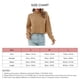 thumbnail image 2 of Women Short Sweater, Loose Fitting Drop Shoulder High Collar Short Pullover Sweater Skin Friendly Cable Knit Long Sleeves For Fall ANGGREK Otros, 2 of 5