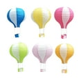 thumbnail image 1 of CIMAXIC 6pcs Hot Air Balloon Paper Lantern Foldable Decoration Paper Lantern for Party Wedding Market, 1 of 4