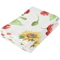 thumbnail image 3 of Dreamtimes Sunflower Soft Hand Towels 2-Piece Absorbent Bath Towel Decorative Fingertip Towels for Bathroom Gym Spa Hotel Beach Swimming Pool,14.4" x 28.3", 3 of 7