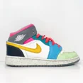 thumbnail image 1 of Ni - ke Ni - ke Boys Air Jordan 1 FN1190-100 Multicolor Basketball Shoes Sneakers Size 5Y, 1 of 5