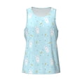 thumbnail image 4 of Fotbe Cute Bunny Pattern Men's Quick Dry Workout Tank Top Gym Muscle Tee Fitness Bodybuilding Sleeveless T Shirt Breathable Workout Shirt-Small, 4 of 9