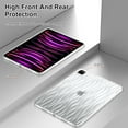 thumbnail image 5 of Clear Case for iPad Pro 11" 2022 2021 2020 2018/Air 4th Gen 10.9" 2020/Air 5th Gen 10.9" 2022, Luxury Slim Fit TPU Back Protective Shock-Absorption Corner Protection Lightweight Soft Cover, Blue, 5 of 6