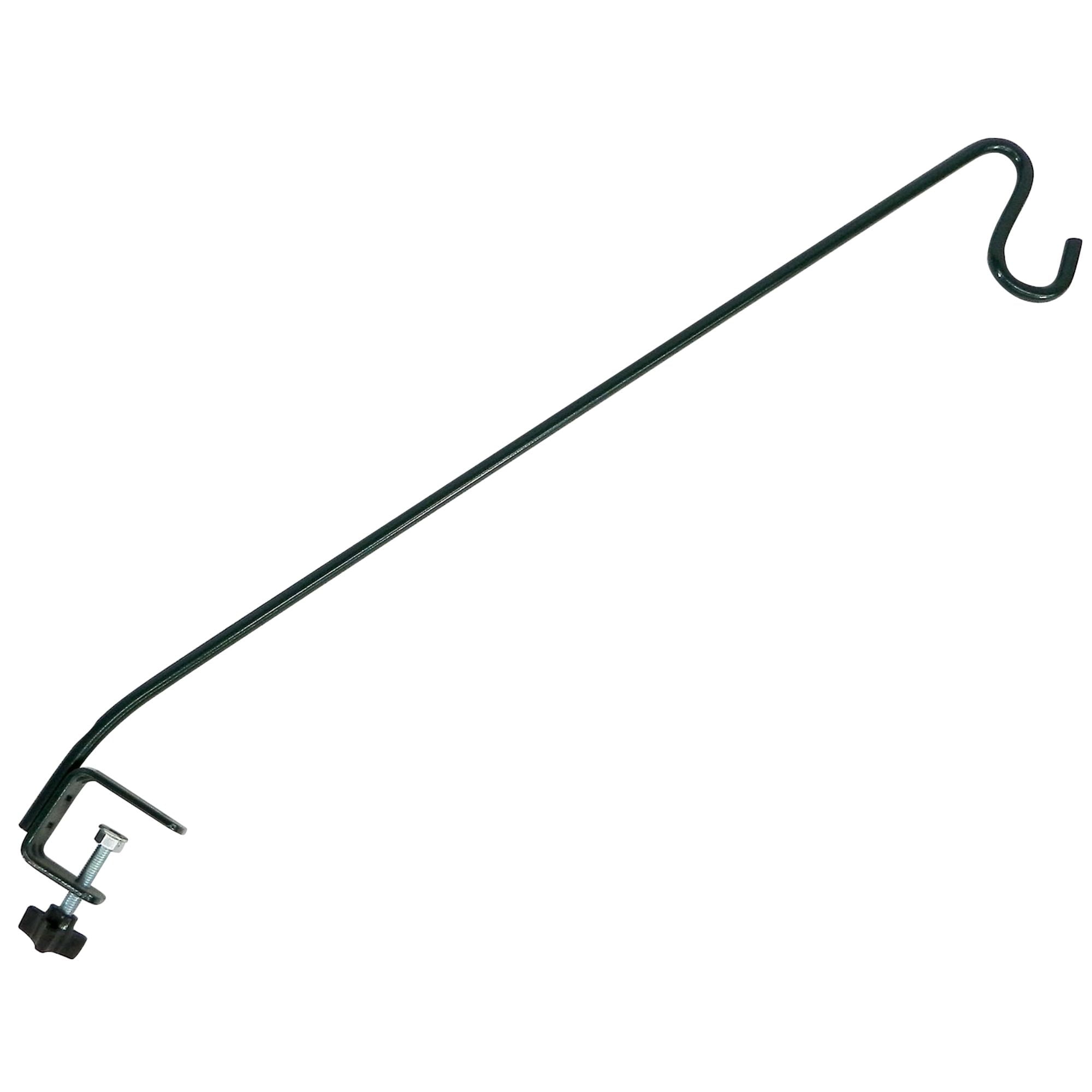 More Birds Black Metal Clamp-On Deck Hook