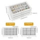thumbnail image 4 of Joyero ProCase organizador para pendientes con 3 cajones, color gris, 4 of 7