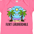 thumbnail image 4 of Inktastic Summer Vacation in Fort Lauderdale Boys or Girls Baby Bodysuit, 4 of 5