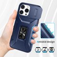 thumbnail image 4 of Fashion Case with Holder Stander Kickstand Drop Resistant Shockproof Case For iPhone 16 Pro (6.3inch), 4 of 7