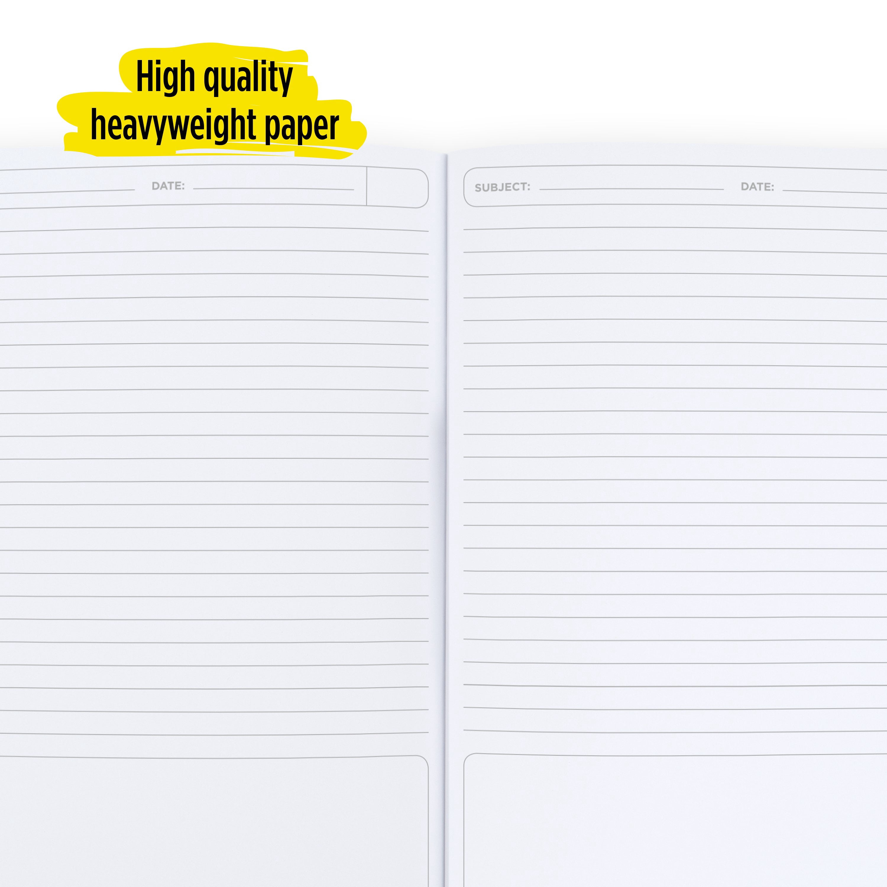 Five Star Premium Composition Book, College Ruled, 100 Pages, 9 3/4" x 7 1/2", Black (61101AA2-WMT)