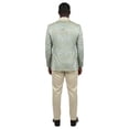 thumbnail image 4 of Men's Skinny Fit 3pc Floral Jacquard Tuxedo Suit Set, Satin Shawl Collar, 4 of 4