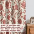 thumbnail image 6 of DriftAway Linen Floral Paisley Red Blackout Curtains for Bedroom 102 Inch Length 2 Panels Lined Back Tab Window Drapes Thermal Farmhouse Country Jacobean Curtains, 6 of 8