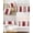 Red, variant on Dark Gray Pillow Cases Body Size, Smooth Satin Pillowcase for Hair and Skin, Gradient White Abstract Minimalist Stripe Decorative Cooling Bed Pillow Covers with Zipper, 20x54 Inches